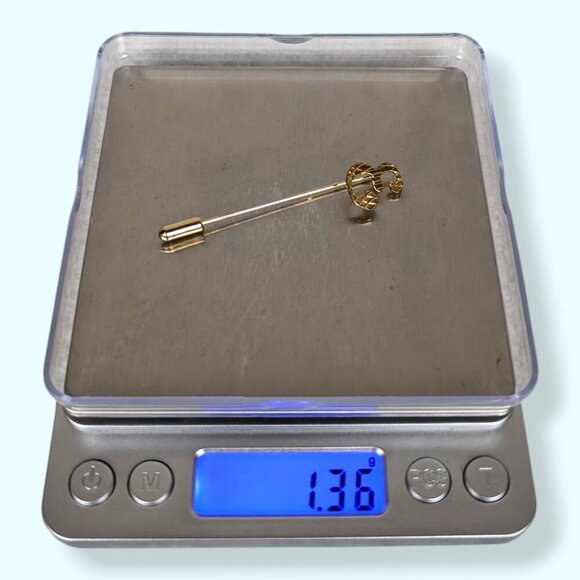 (2/$20) V. Letter "E" Stick Pin - Picture 5 of 5